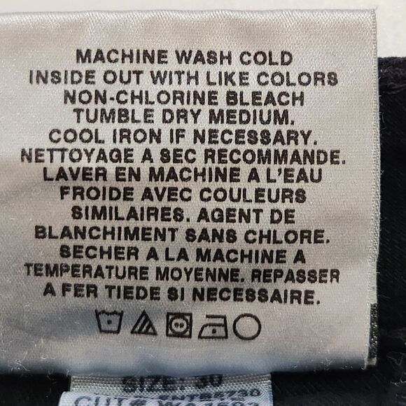 Joe's Jeans Honey Bootcut Denim Tate Wash Black Embellished Pockets Women's 30 - Picture 9 of 13